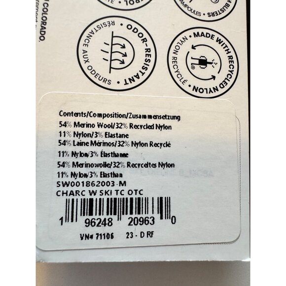 Smartwool Ski Socks Size Medium Women’s Over The Calf  Targeted Cushion - Picture 5 of 7